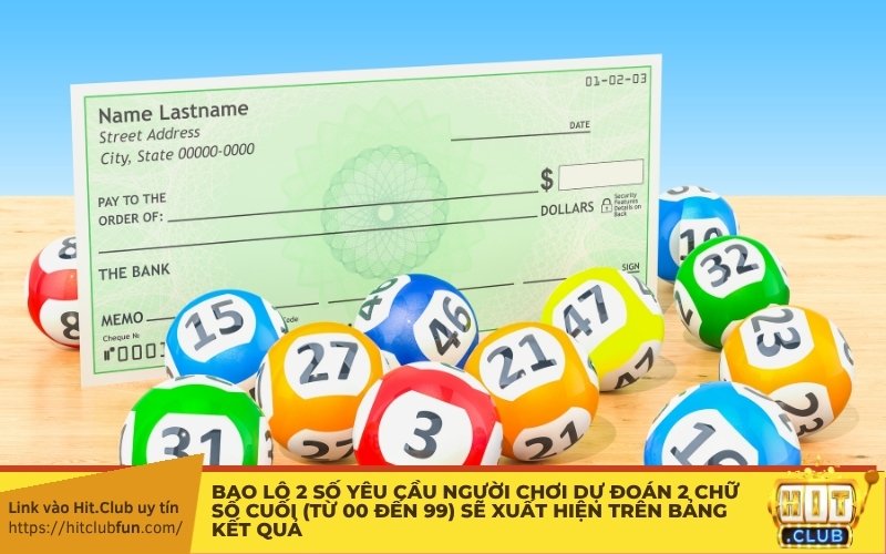 Bao lô 2 số yêu cầu người chơi dự đoán 2 chữ số cuối (từ 00 đến 99) sẽ xuất hiện trên bảng kết quả