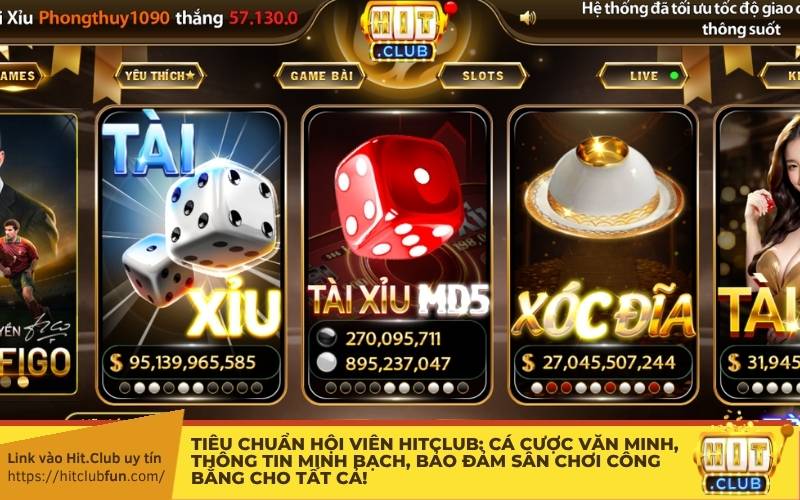 Tiêu chuẩn hội viên HitClub: Cá cược văn minh, thông tin minh bạch, bảo đảm sân chơi công bằng cho tất cả!