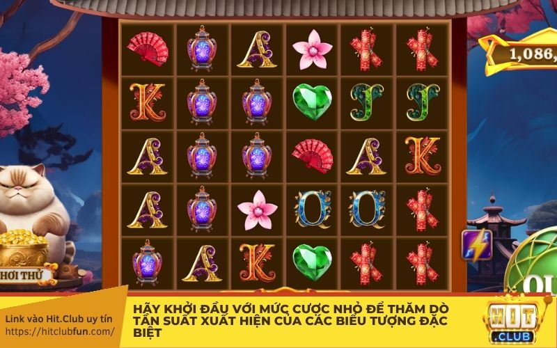 Hãy khởi đầu với mức cược nhỏ để thăm dò tần suất xuất hiện của các biểu tượng đặc biệt