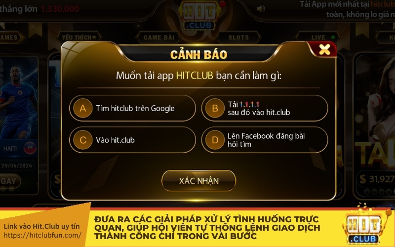 Đưa ra các giải pháp xử lý tình huống trực quan, giúp hội viên tự thông lệnh giao dịch thành công chỉ trong vài bước.