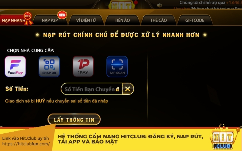 Hệ thống cẩm nang HitClub: Đăng ký, nạp rút, tải app và bảo mật — Tất cả gói gọn tại chuyên mục Hướng dẫn!